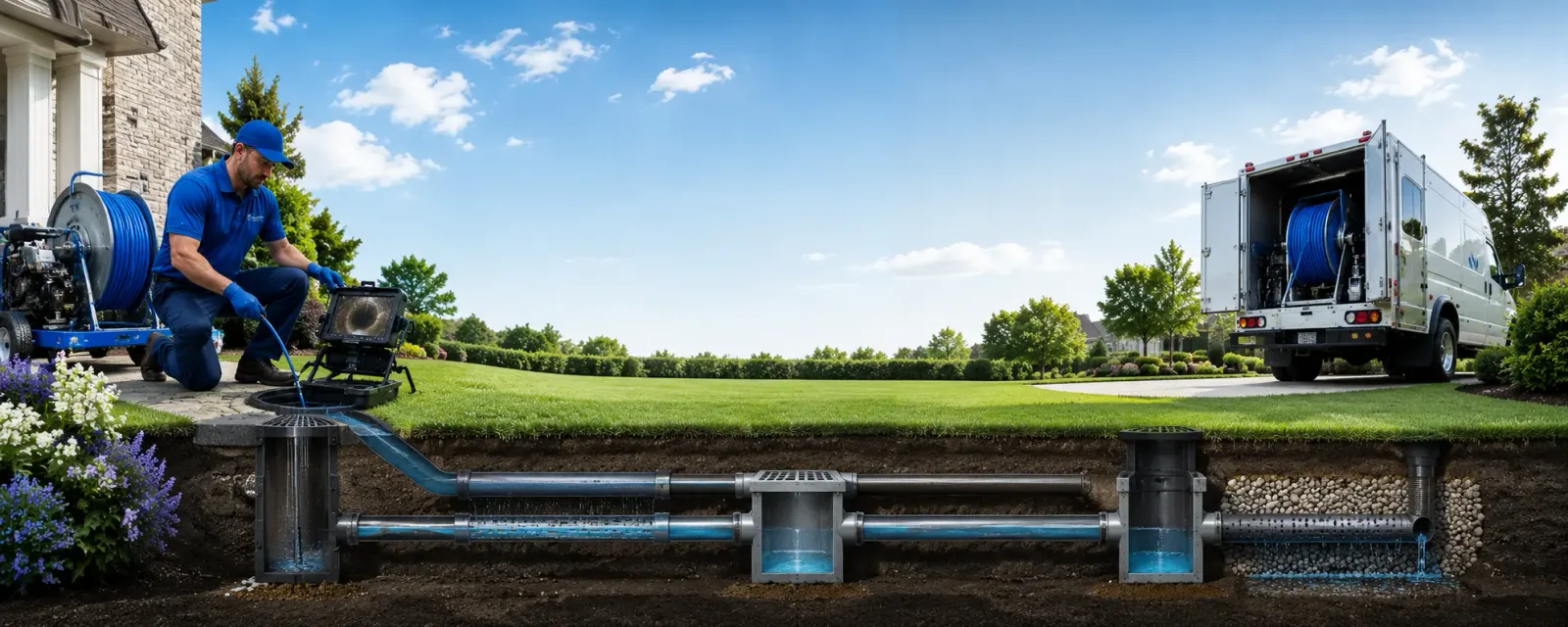 Outdoor drain cleaning information for Mount Sherman, KY